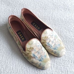 ZALO Grape Tapestry Loafers Size 8